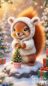 A little squirrel Christmas magic ✨🐿️🎄 #cute #merrychristmas | Sprinkles of AWW