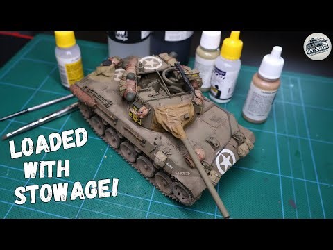 Painting Tamiya's 1/35 M18 Hellcat Tank Destroyer (with Stowage) | Made Easy!