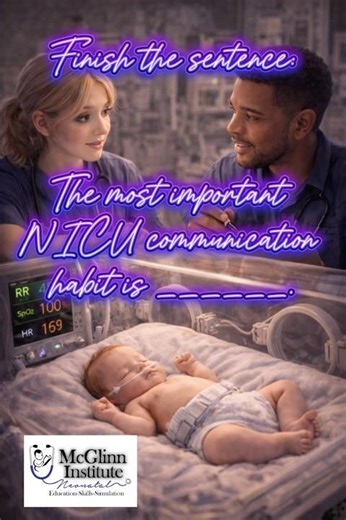 The most important NICU communication habit is ___. #communication #respect #nicu #nicunurse