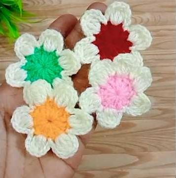 ✨💕Excellent💖 crochet flower in dual colour💛|Tutorial❤️ for beginners✨|#crochet #craft #diy #flowers