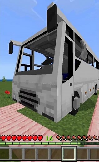 Minecraft Bus Driving. #minecraft #minecraftmods #shorts #viral