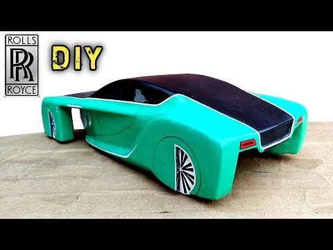 How To Make A Car | Rolls Royce Vision Next 100 with color | Diy Cardboard Craft toy RC car