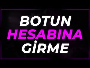 Discord Botun Hesabına Girmek 2022 /Fix