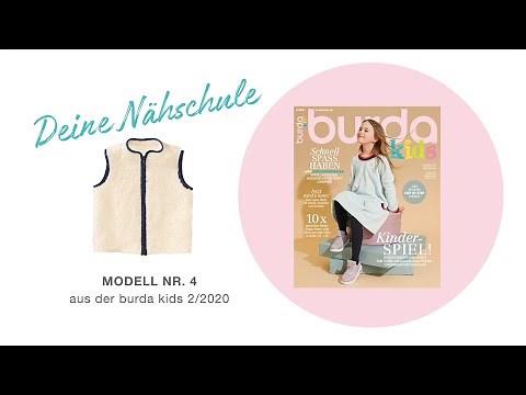 [Sewing tutorial] Sewing with burda kids! Cute fur vest for children from burda kids 2/20