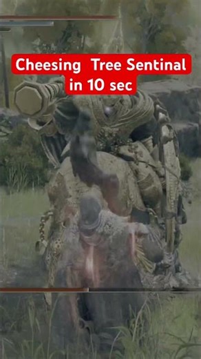 Chessing Tree Sentinel in 10 Seconds ⚡ #eldenring #shorts