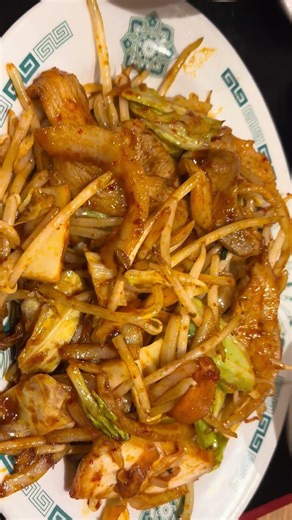 日高屋のバクダン炒め定食830円#japanesefood #japanesefoodculture