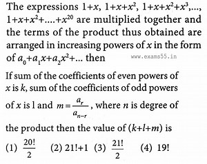 The expressions 1 x,1 x x2,1 x x2 x3,…, 1 x x2 …. x20 are multi... | Filo