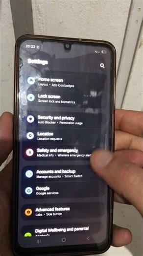 solve problem change color on Samsung Galaxy A07
