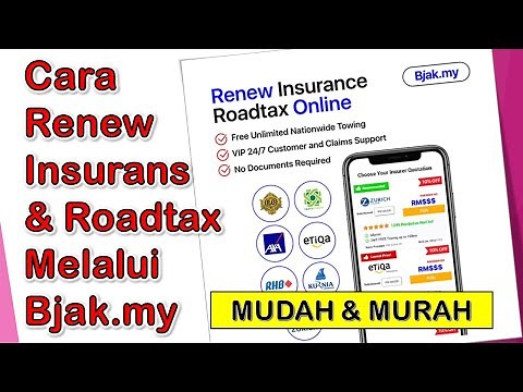 Cara Renew Insurans dan Roadtax melalui Bjak.my (Murah dan Senang)