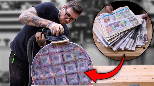 I Built a Stunning Table Using Recycled Newspaper and Epoxy!