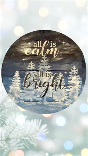 2.8K views · 39 reactions | ✨ All is Calm, All is Bright ✨ Tammy brought this stencil to life with a beautiful Christmas design  — and now it’s your turn! Imagine this shining in your holiday décor while the tree lights twinkle. ❤️  Watch Tammy’s full tutorial to see how easy it is to create your own! https://www.facebook.com/essentialstencil/videos/1864567017466222  Tammy | Cheers to Creativity | Essential Stencil | Facebook
