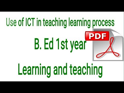 Use of ICT in teaching learning process | ICT | ict b.ednots | learning and teaching | Naveen dahiya