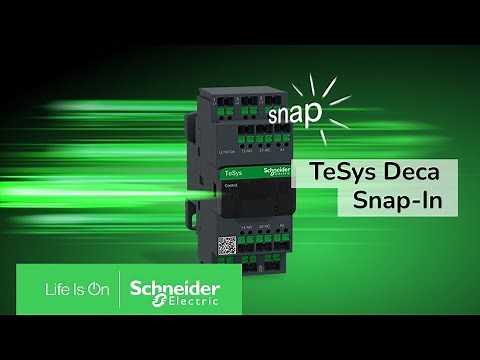 Tool-Free Industrial wiring with TeSys Deca Snap-In | Schneider Electric