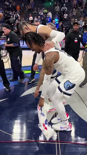 Ja and Dillon are all smiles as they Griddy into Round 2. | NBA