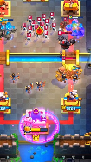 The GOLEM "CROWN-CRUSHER" is Unstoppable! 🪨👑 (14k Trophy Meta) #Shorts #ClashRoyale #USA #Gaming