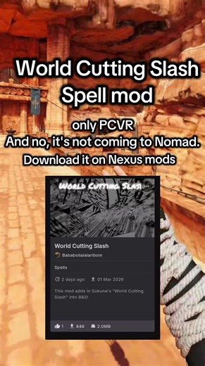 World Cutting Slash Spell Mod for Blade And Sorcery