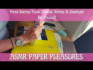 Paper Sorting ASMR - No talking