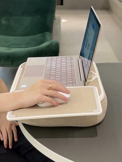 The Most Comfortable Way to Work from Home | Laptop Cushion Desk Review 💻✨