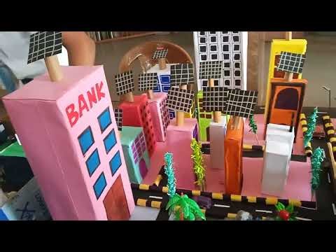 Excellent projects at school exhibition #project #trending #viralvideo #science #kidsproject #school