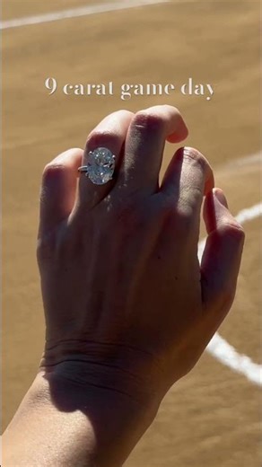 9 carat oval diamond under stadium sun