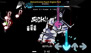 Monochrome Psych Engine Port Mod for Friday Night Funkin' | FNF Mods