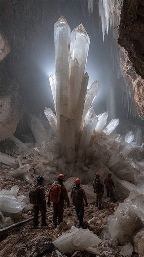 A Cave Filled With Crystals Taller Than A Person #cave #crystals #AncientDiscoveries #AncientHistory | Life's Biggest Questions
