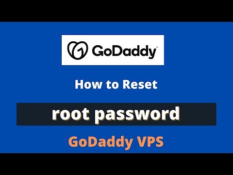 How to change (reset) root password of a GoDaddy VPS
