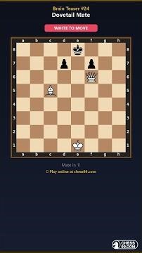 Dovetail Mate! Pawns Betray Their King ♛ Chess Brain Teaser #24 #chess #shorts