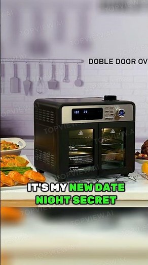 0720 Chef o matic Air Oven XXL Size, 28L, 1700W, French Double Door, Energy saving,12 in 1, Oven & F