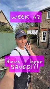 Week 42 - Have I been saved? #renovation #beforeandafter #diy #garden