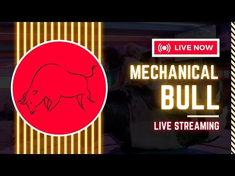 LIVE - Awesome Mechanical Bull Riding in Benidorm