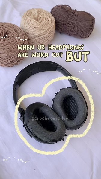 DIY Crochet Headphone Cover Tutorial
