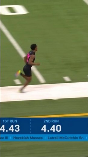 Chris Johnson runs 4.40u 40-Yard Dash! #nfl #football #nfldraft #nflcombine #sports