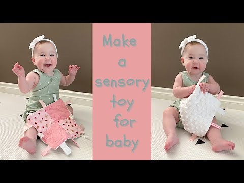 HOW TO SEW - SENSORY TOY FOR BABY - WITH RATTLES TOO!