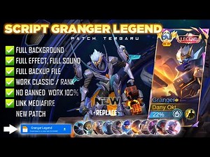 UPDATE Script Skin Granger Legend - Starfall Knight No Password | Full Effect Voice | Patch Terbaru