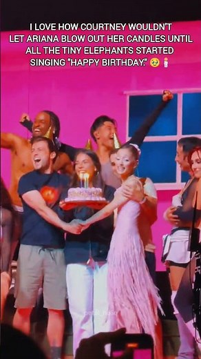 The Birthday Surprise Everyone Loved 🥹🕯️ #arianagrande #eternalsunshinetour #popculture