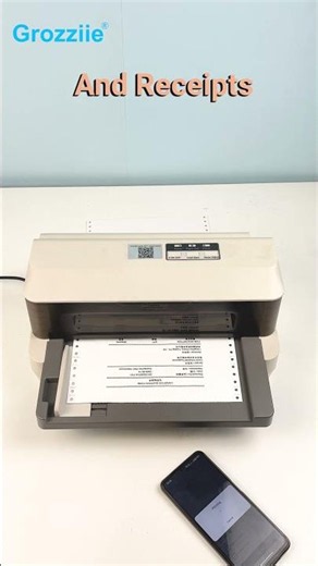 This Printer Can Print 6 Copies At Once 🤯 | Grozziie Dot Matrix Printer #shorts