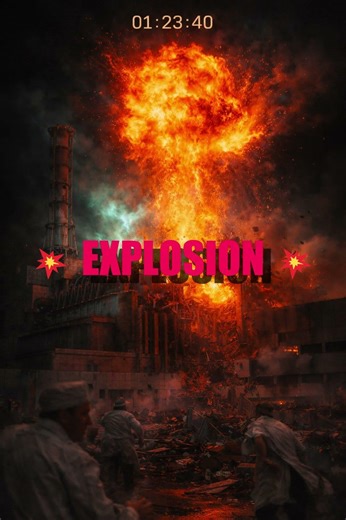 Reactor 4 Explodes - Chernobyl 1986