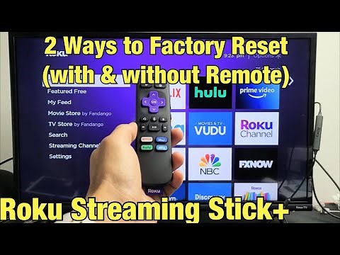 2 Ways to Factory Reset Roku Streaming Stick+ (with & without remote)