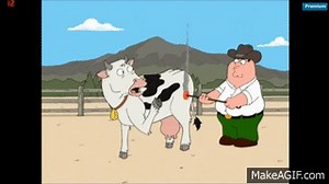 Epic Family Guy Moments 'Branding A Cow' on Make a GIF