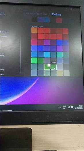 How to Change Dekstop Colour on Windows 11 | #pc #windows11 #colors #shorts