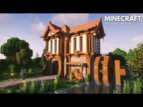 Minecraft: How to build a Medieval Watermill | Minecraft Tutorial