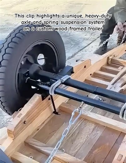 Custom Heavy-Duty Trailer Axle#TrailerBuild #CustomEngineering #SuspensionSystem #DIYConstruction