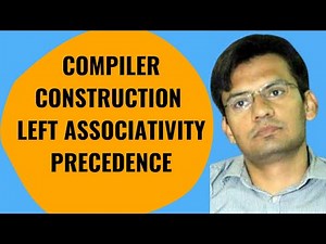 Compiler construction | Left associativity | precedence in CFG (Context free grammar)