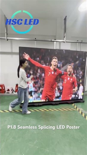 P1.8 Seamless Splicing LED Poster #hscled #hscleddisplay #leddisplaymanufacturer #ledscreensupplier