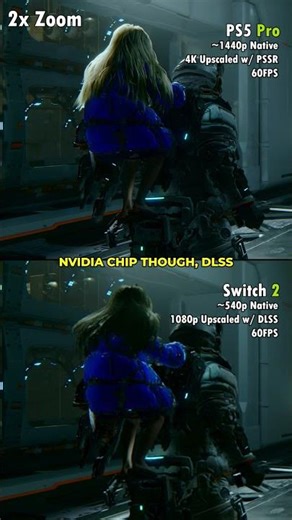 Pragmata on Nintendo Switch 2 vs. PS5 Pro Graphics Comparison
