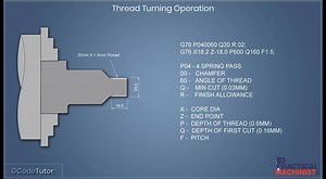 4.3K views · 59 reactions | In this video tutorial provided by G CODE Tutor, Marc Cronin dives into the G76 screw thread cutting cycle and explains what each part of the code does. | Practical Machinist | Facebook