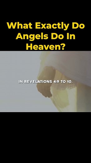 What exactly do angels do in heaven? #biblestoriesexplained #fyp #fypage #foryou #foryoupage #bible #biblicalcharacter #biblecharacters #faith #christian #biblestories #heaven #angels