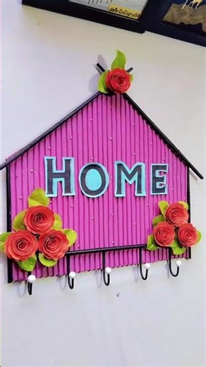 cutest key holder idea #diy #wallhanging #craft #shorts