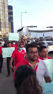 8.1K views · 477 reactions | Update: A protest march was held today by employees of the Banking sector. | Daily Mirror | Facebook